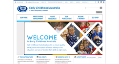 Desktop Screenshot of earlychildhoodaustralia.org.au